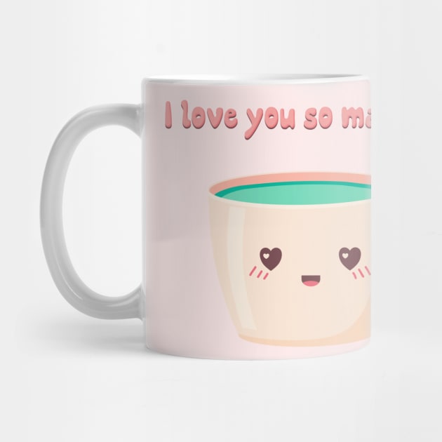 I love you so matcha! by Banana Latte Designs